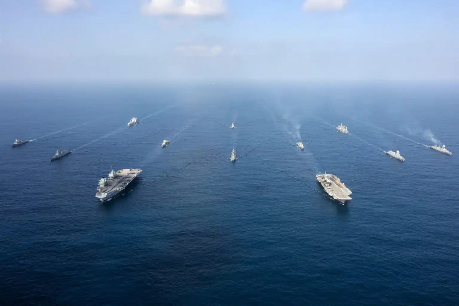 Навчання KONKAN-25 біля Індії. Жовтень 2025 року. Фото: UK MoD