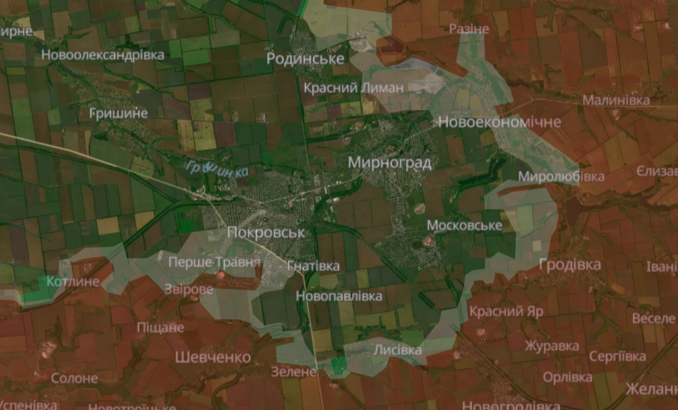 Покровська агломерація. 22 жовтня 2025 року. Джерело: DeepState