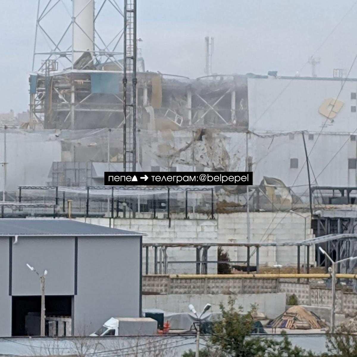 Damage to the Luch CHP in Belgorod. Photo credits: Pepel