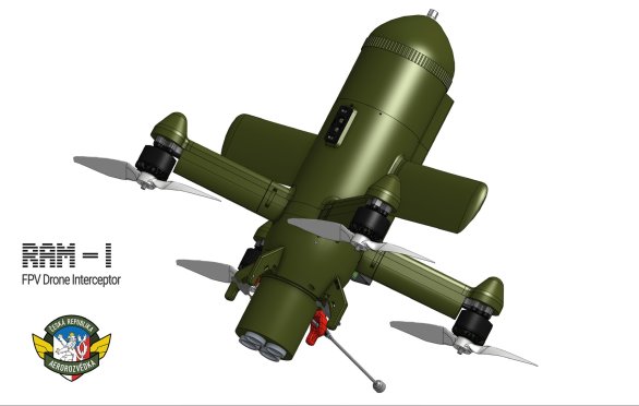 «Ракето-дрон» по-чеськи: волонтери з Чехії розробили зенітний дрон RAM-1 з ракетними та електродвигунами