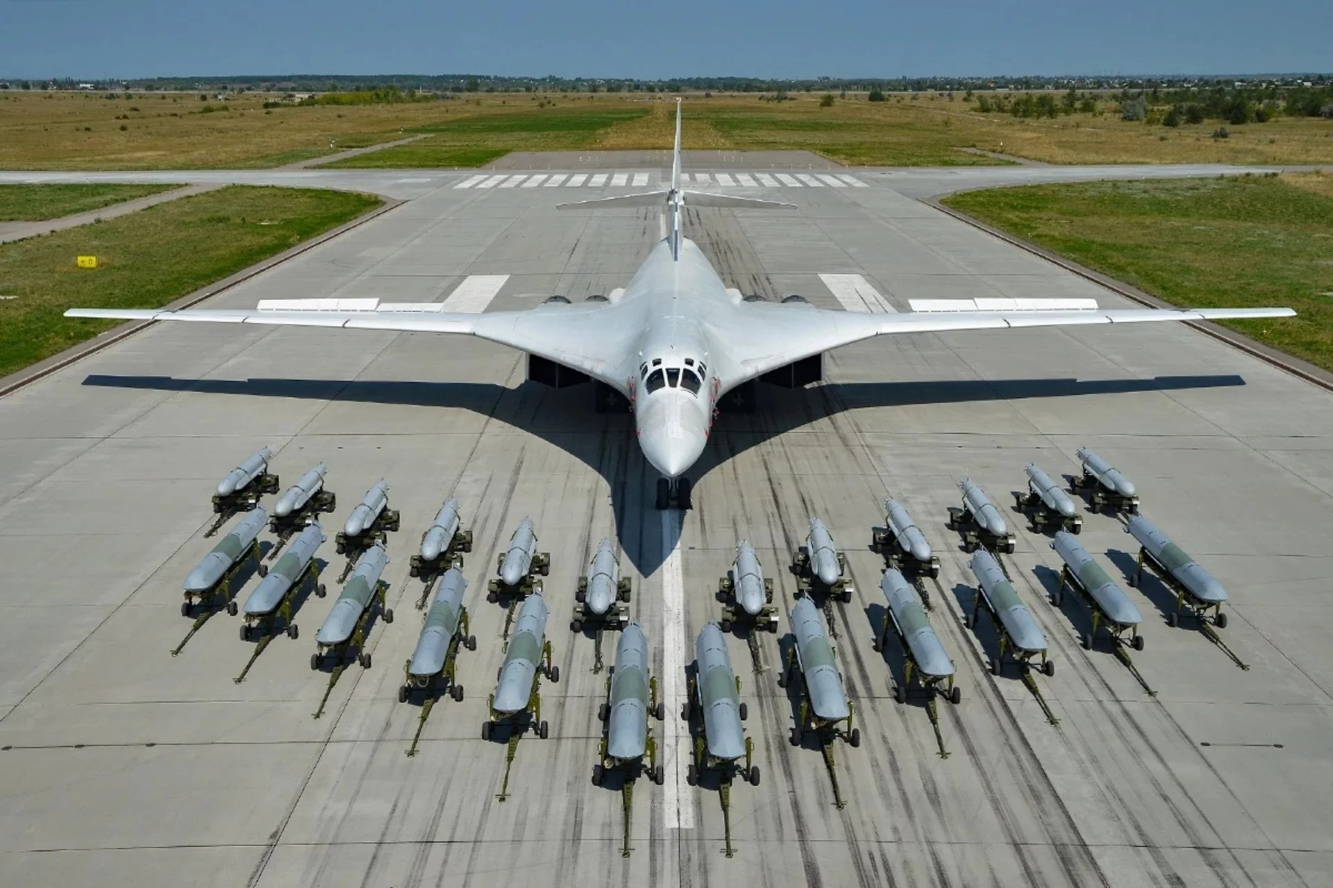 Russian Tu-160 strategic bomber and Kh-101 cruise missiles