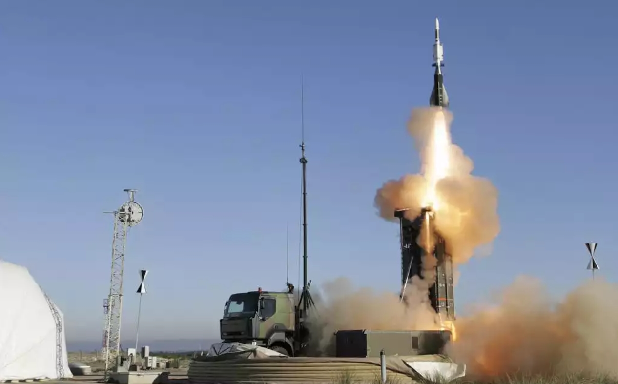 The SAMP/T launcher fires an Aster missile. Photo credits: MBDA