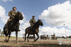 У Польщі батальйон легкої піхоти вчать їздити на конях