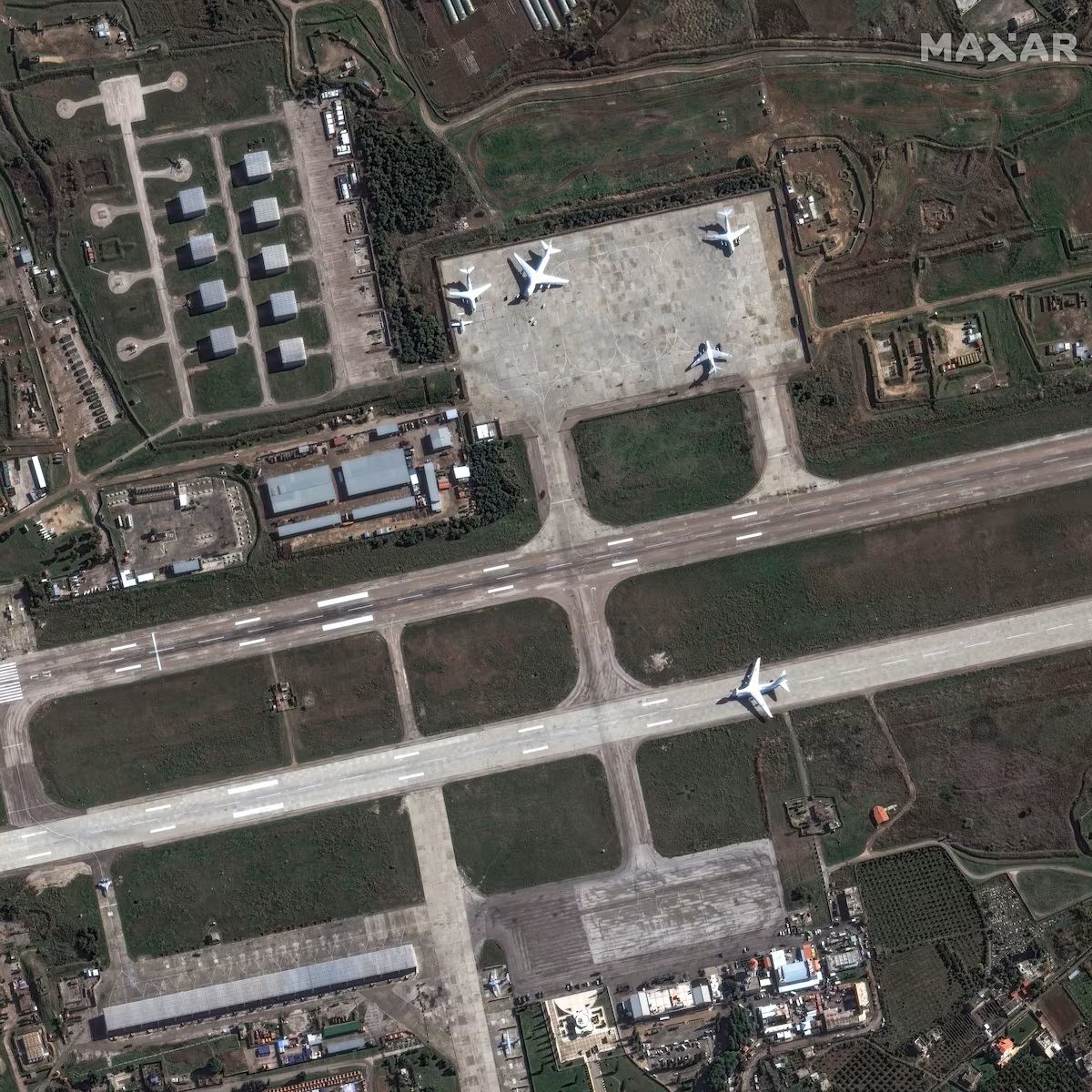 Activity at the Khmeimim base (Latakia, Syria). December 2024. Photo credits: Reuters