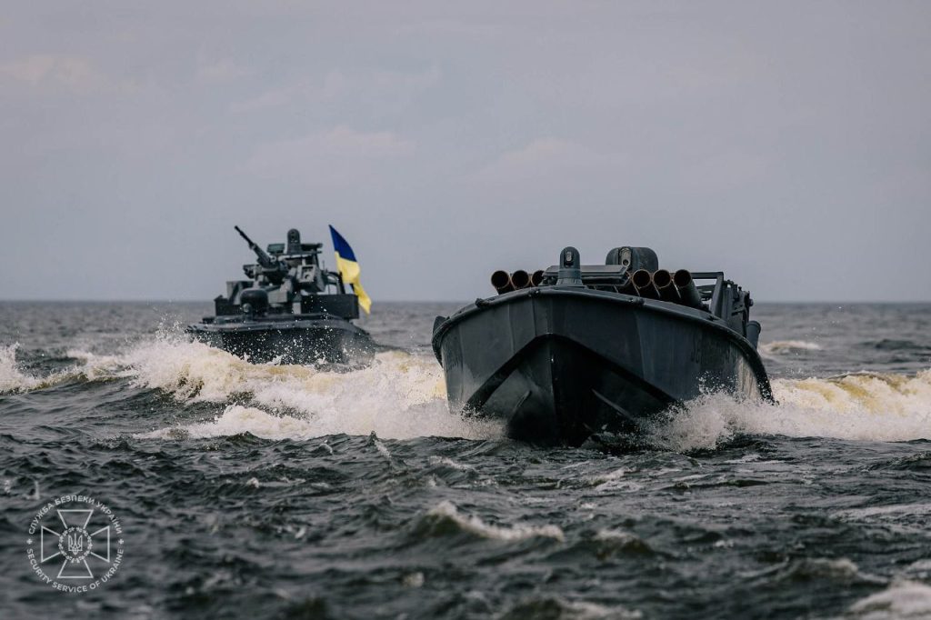 Ukrainian Sea Baby naval drones. October 2025. Source: SSU