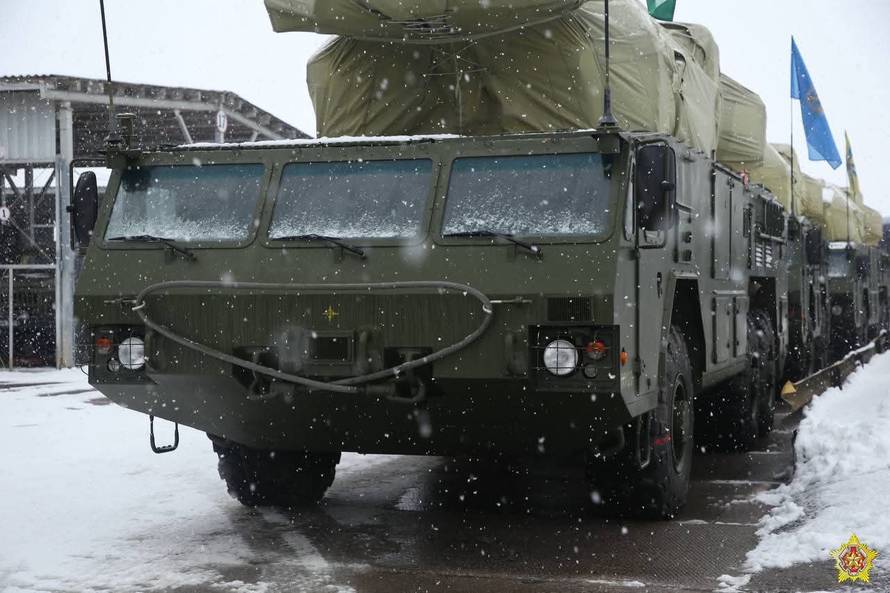 A batch of Tor-M2K air defense systems transferred by Russia. Photo credits: Ministry of Defense of Belarus