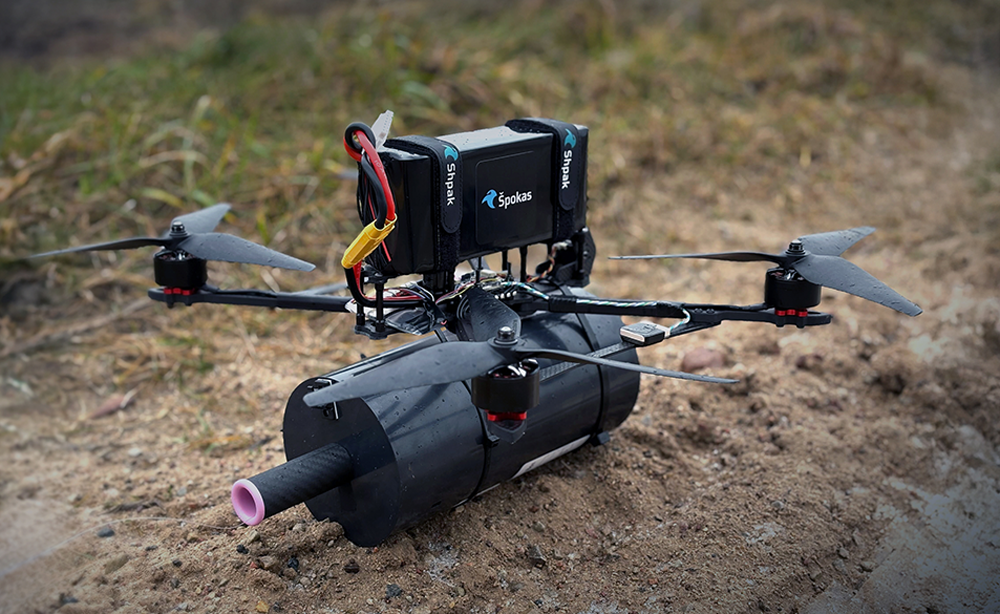 FPV drone on fiber optics from RSI Europe. Photo credits: company press service