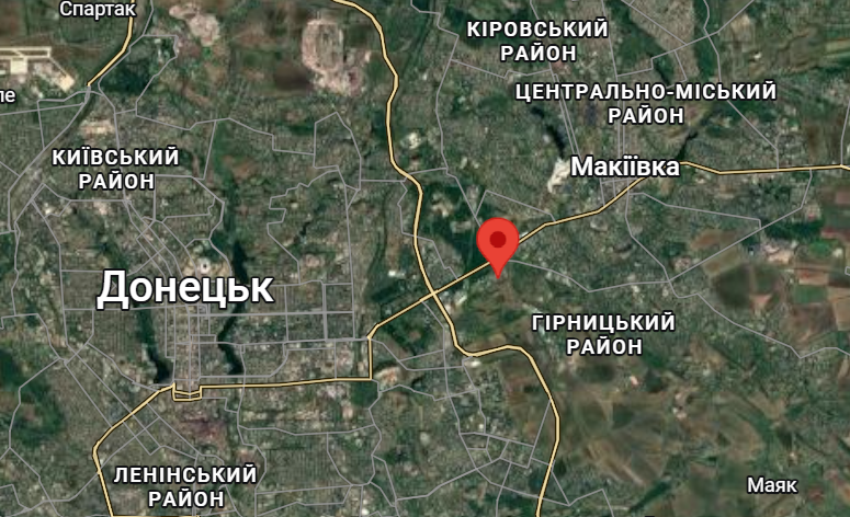Геолокація ПС «Чайкіне» (330/220/110/35 кВ). Джерело: GoogleMaps