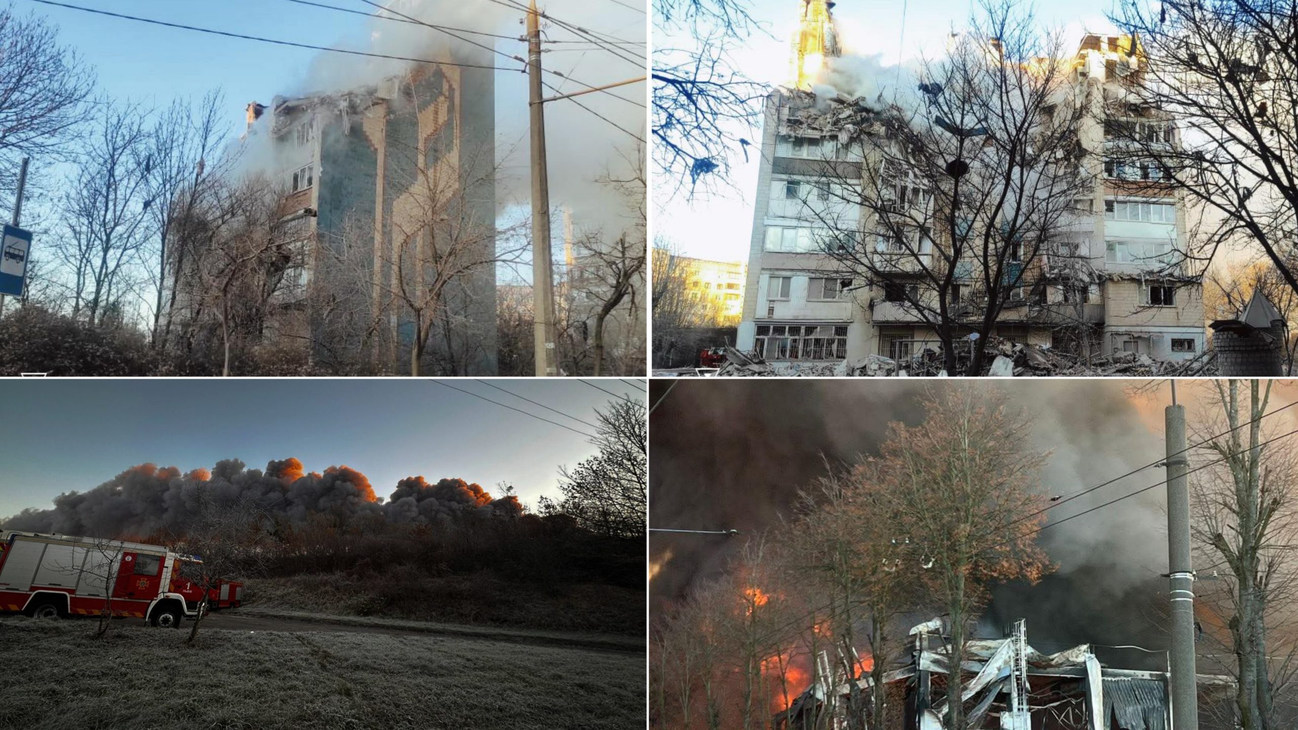 Russian Missile and Drone Attacks Strike Ukraine’s Western Regions, Kharkiv, and Dnipro