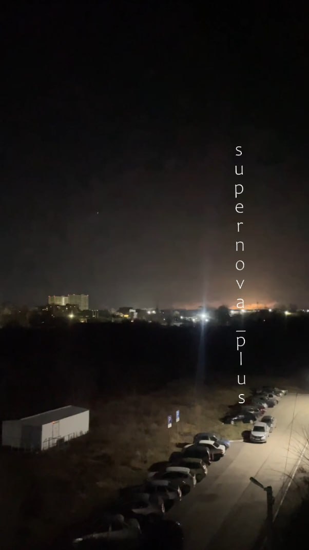 Спалахи в районі НПЗ у Новокуйбишевську, РФ. 27 листопада 2025. Джерело: Supernova+