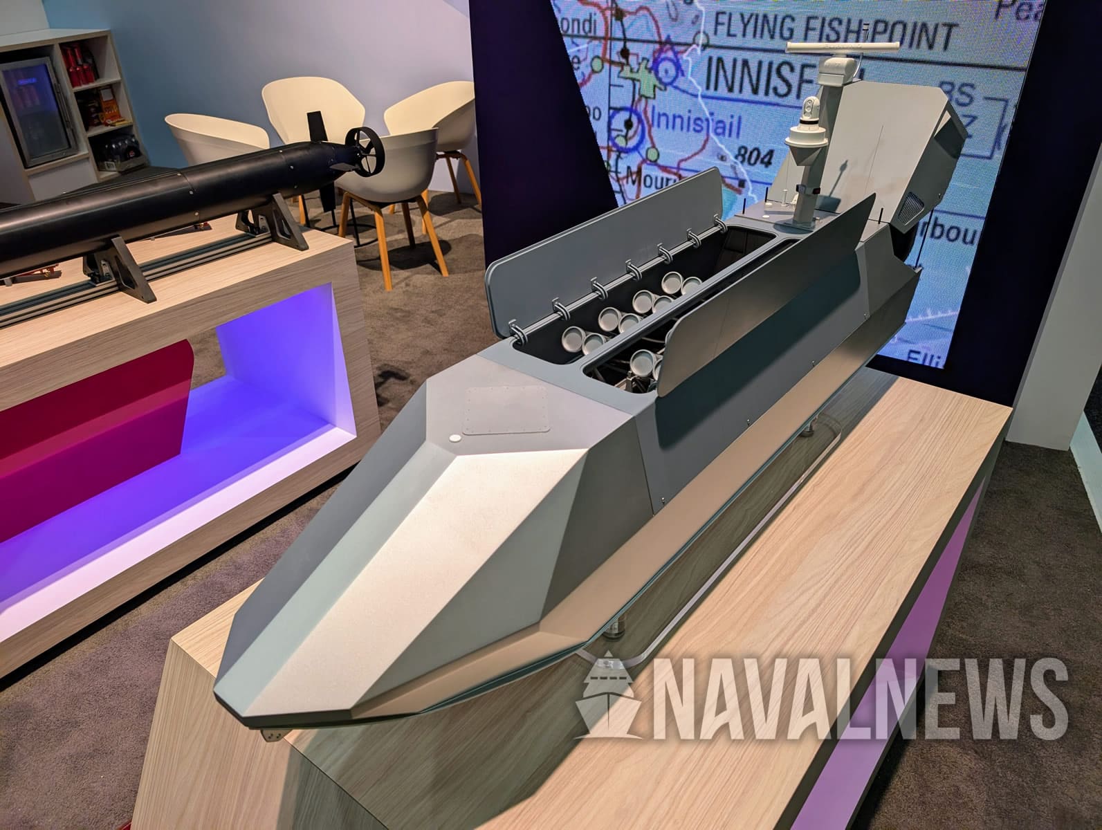 Модель Sea Archer на стенді Leidos Australia на виставці Indo Pacific 2025. Фото: Naval News