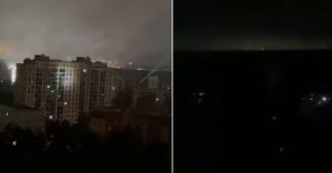 The city of Zhukovsky on the night of October 31 to November 1, 2025. A collage of images from the city's social media pages