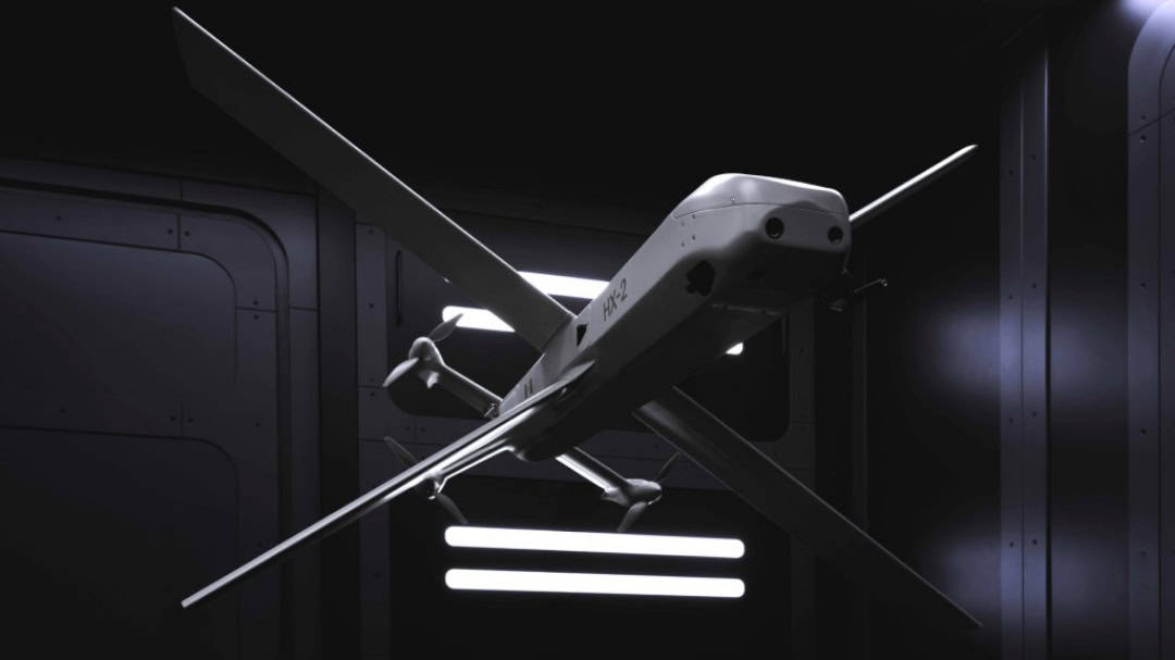 HX-2 kamikaze drone. Photo credits: Helsing