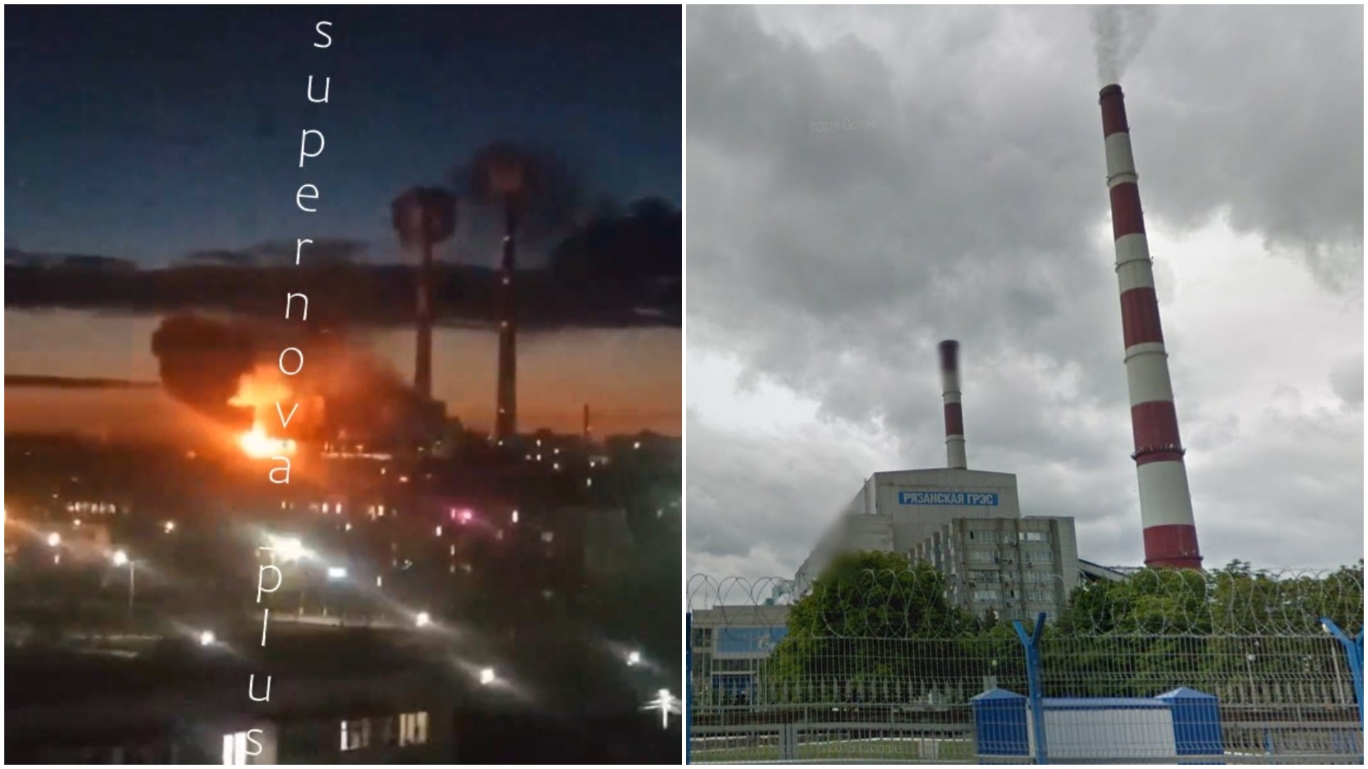 Ударні дрони прорвали ППО РФ та влучили в електростанцію у Рязанській області