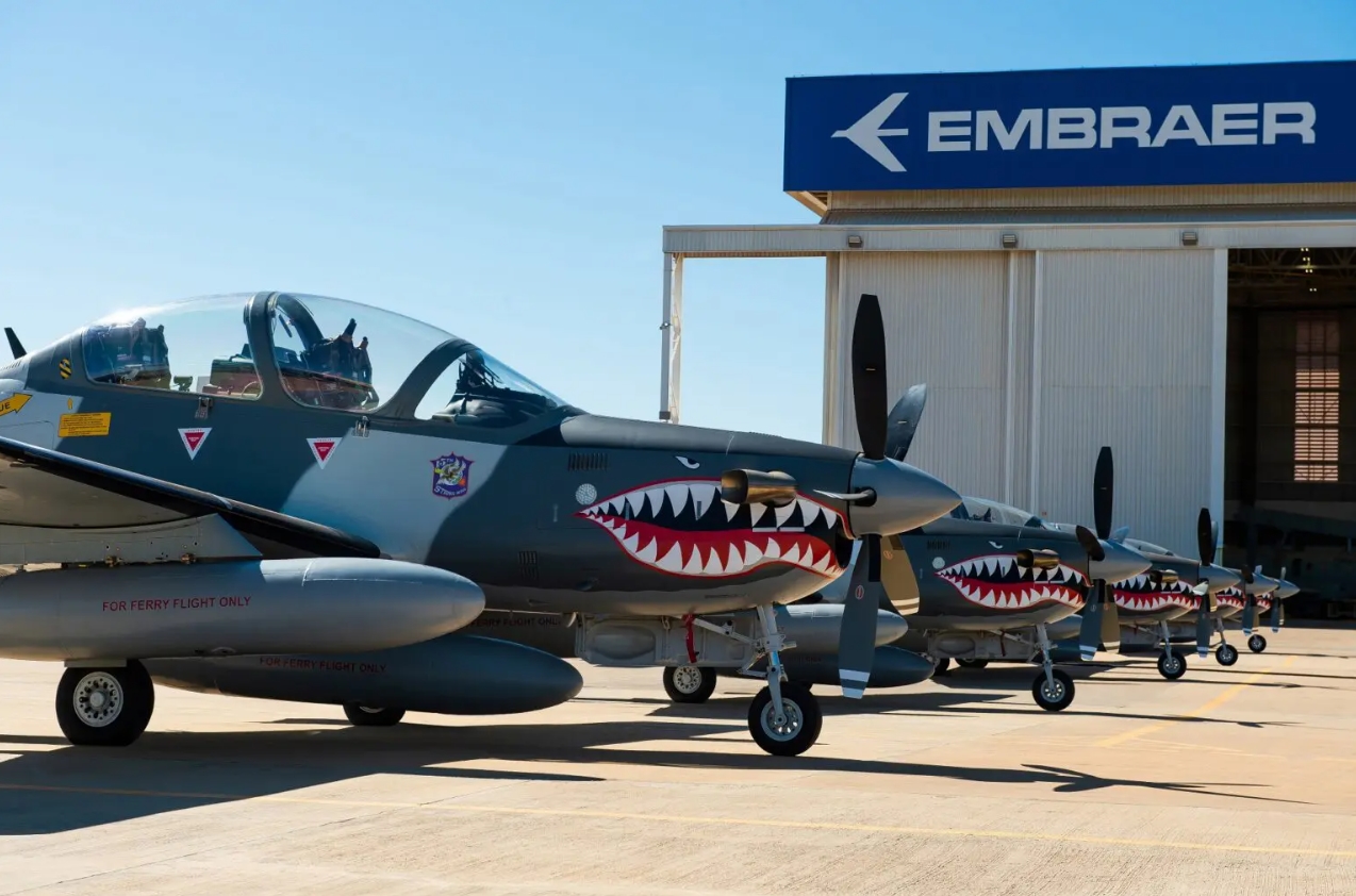 Super Tucano aircraft. Photo credits: Embraer