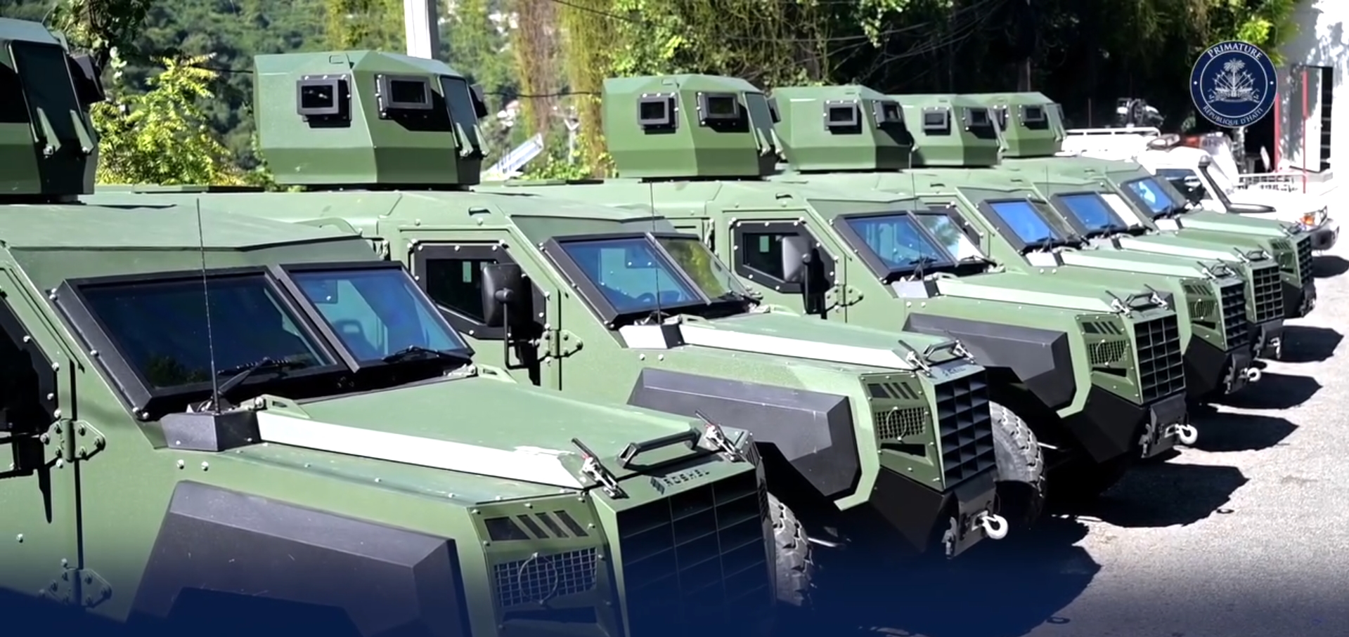 Бронемашини Roshel Senator армії Гаїті. Листопад 2025. Джерело: Уряд країни