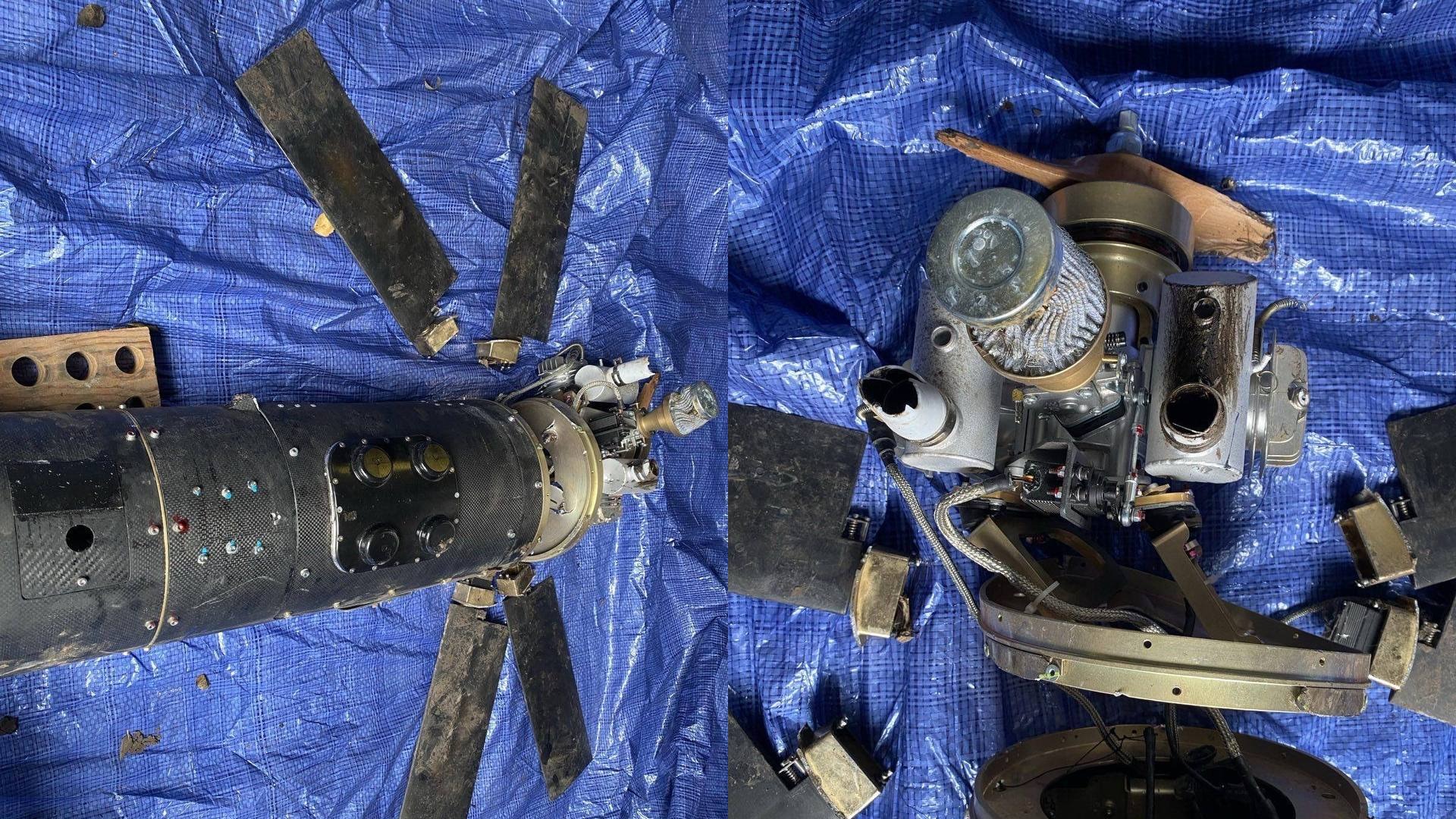 Iranian Shahed-101 drone shot down over Ukraine. November 2025. Source: Serhii Flash