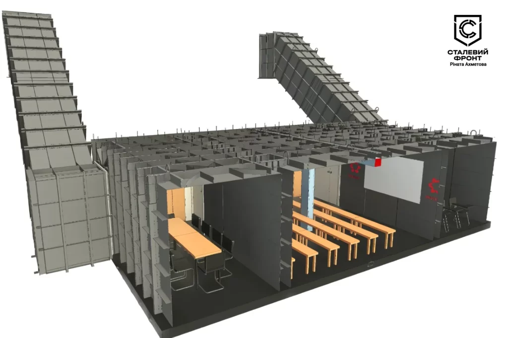 Схема підземного навчального хабу. Фото Метінвест