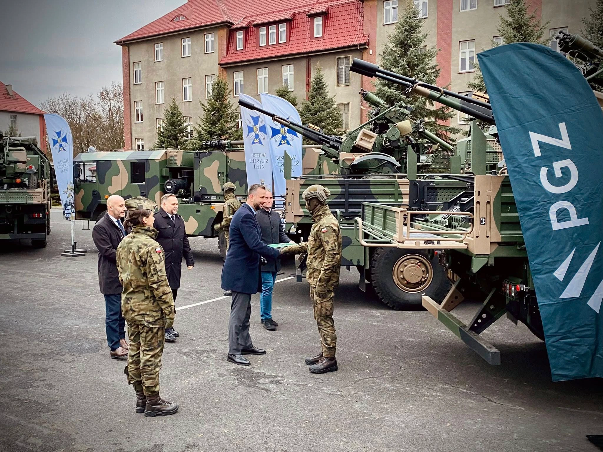 The ceremonial handover of the Pilica systems, November 2025. Photo credits: PGZ