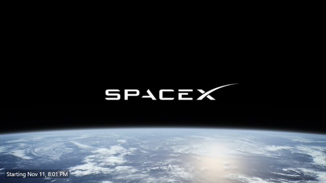 Запланована дата запуску. Джерело: SpaceX