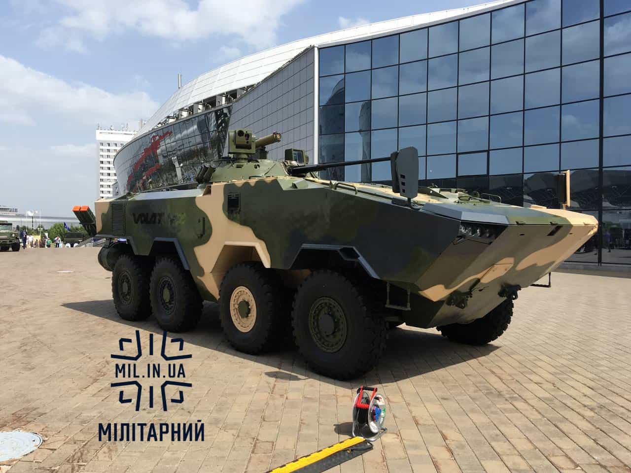 The Volat-V2 armored personnel carrier in the first version. Photo credits: Militarnyi
