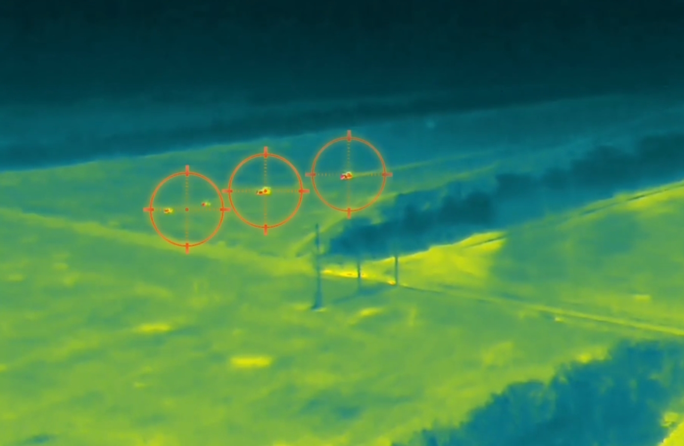 A convoy of Russian vehicles in the Dnipro region. November 2025. Photo credits: 214th Separate Assault Battalion “OPFOR”