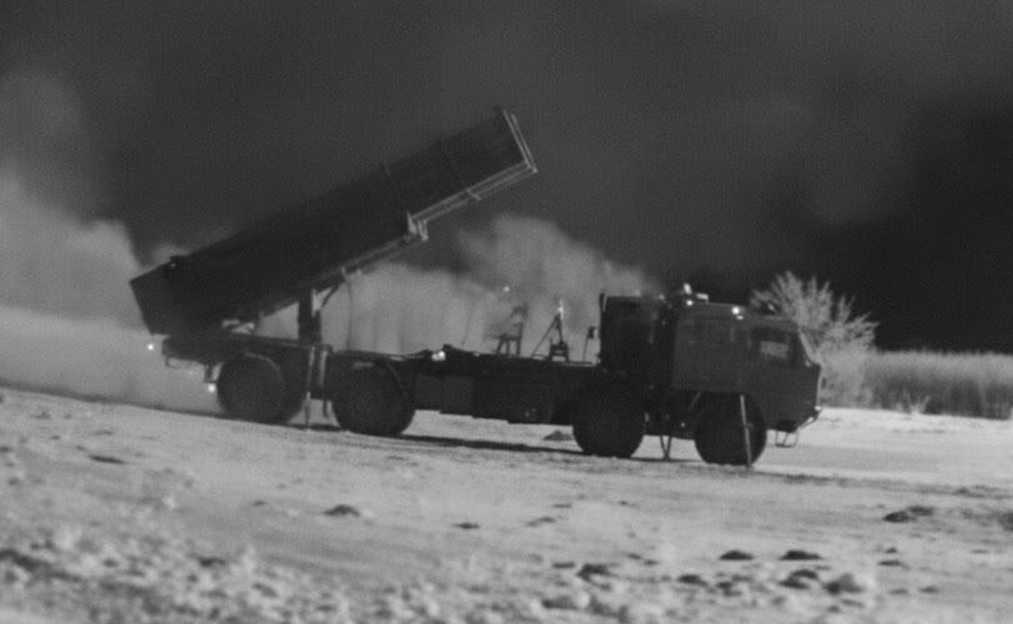 Launcher of Ukrainian Neptun cruise missiles. 14 November 2025. Source: Volodymyr Zelensky.