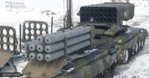 Russian Forces Dismantle TOS-1 Thermobaric Shells to Equip Drones