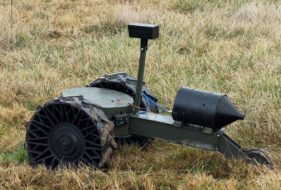 Ukraine Develops Bambetel Ground Drone With Simultaneous Fiber-Optic and Radio Control