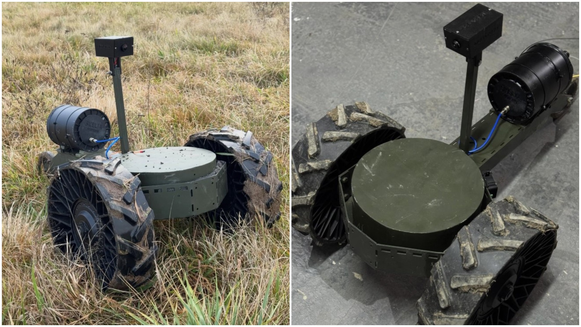 Український наземний дрон Бамбетель на оптоволокні. 2025 рік. Джерело Skelia Systems