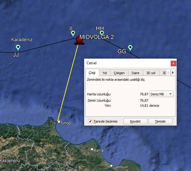 Маршрут танкера «Мидволга-2». Джерело: ГЕНЕРАЛЬНА МОРСЬКА ДИРЕКЦІЯ ТУРЕЧЧИНИ
