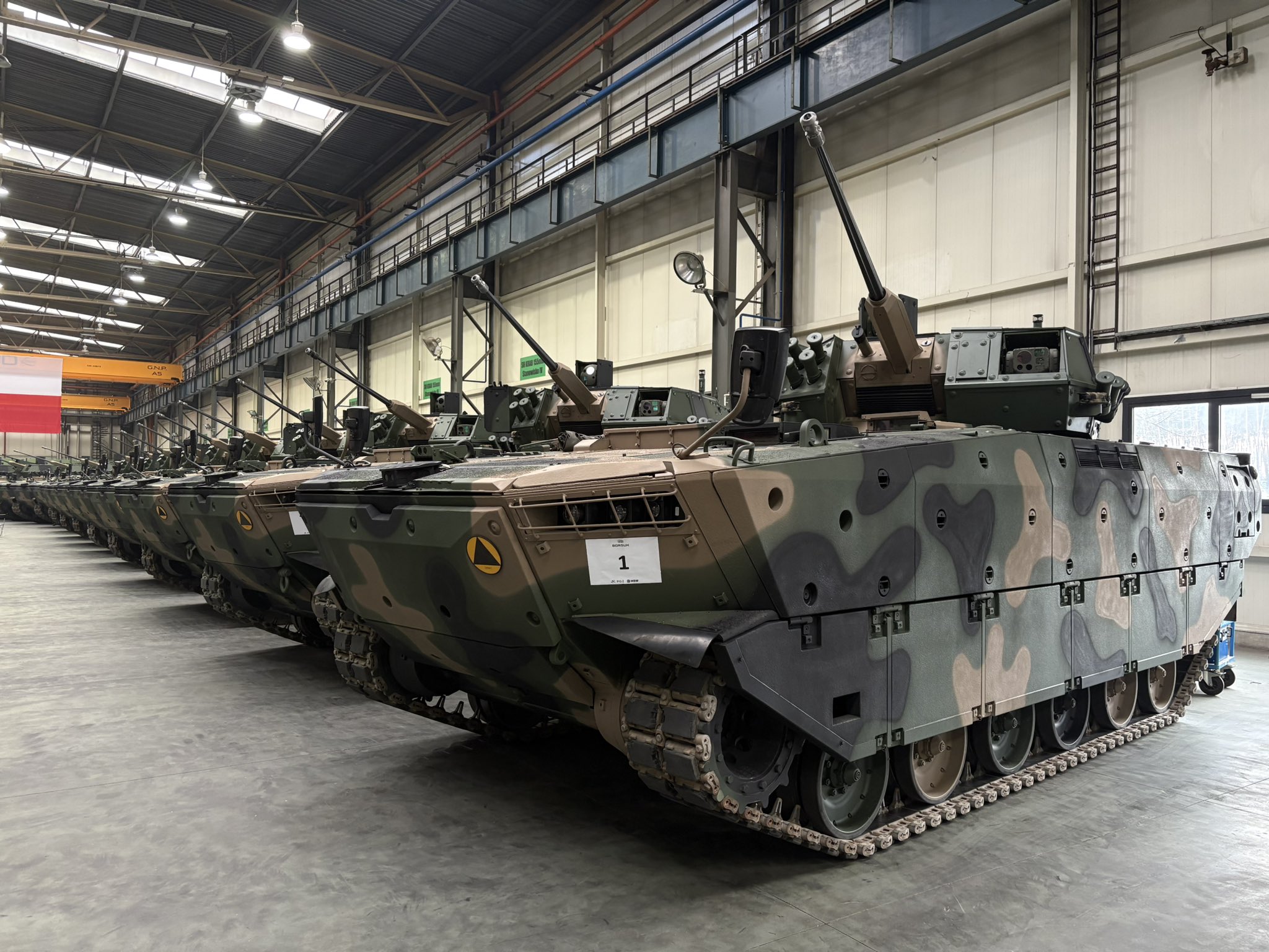 Borsuk combat vehicles. December 2025. Photo credits: Poland’s Ministry of National Defense