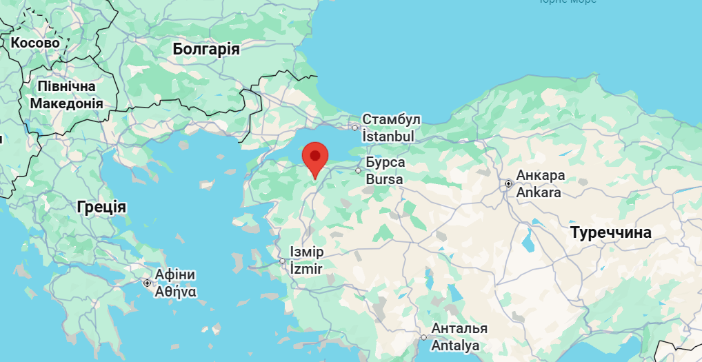 Місто Маньяс, провінція Баликесір. Джерело: Google Maps