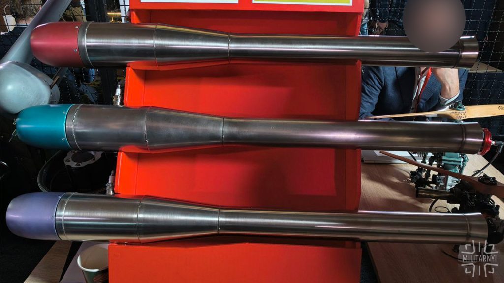 Pulsating air-jet Hrim-17 engine from the Independent Design Bureau. December 3, 2025. Photo credits: Militarnyi