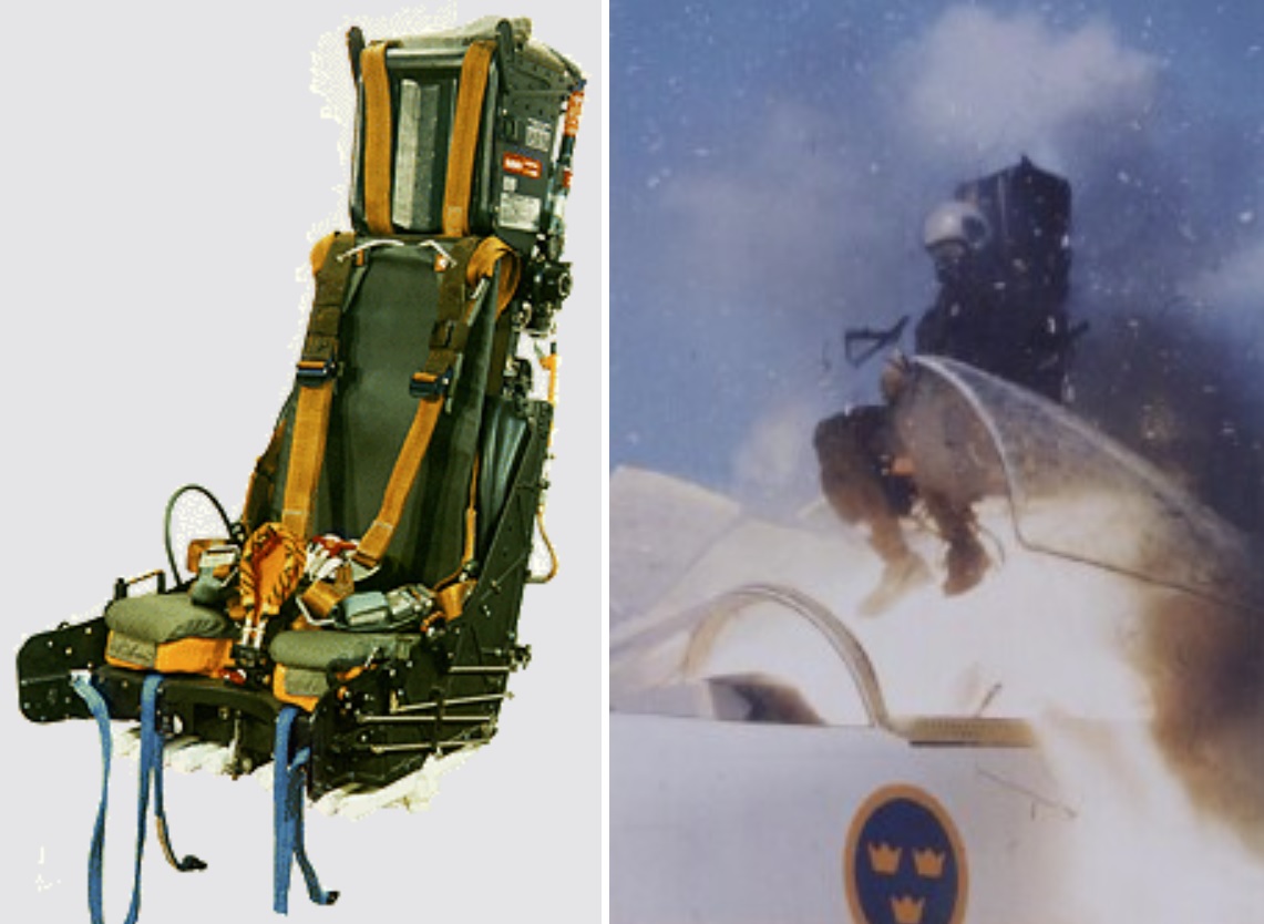 Крісло-катапульта винищувача JAS 39 Gripen. Джерело: Saab