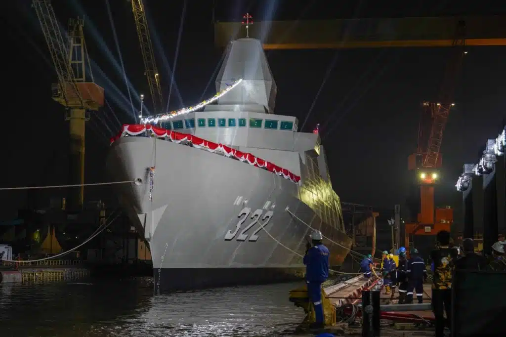 The launching of the KRI Balaputradeva frigate. December 18, 2025. Photo credits: PT PAL
