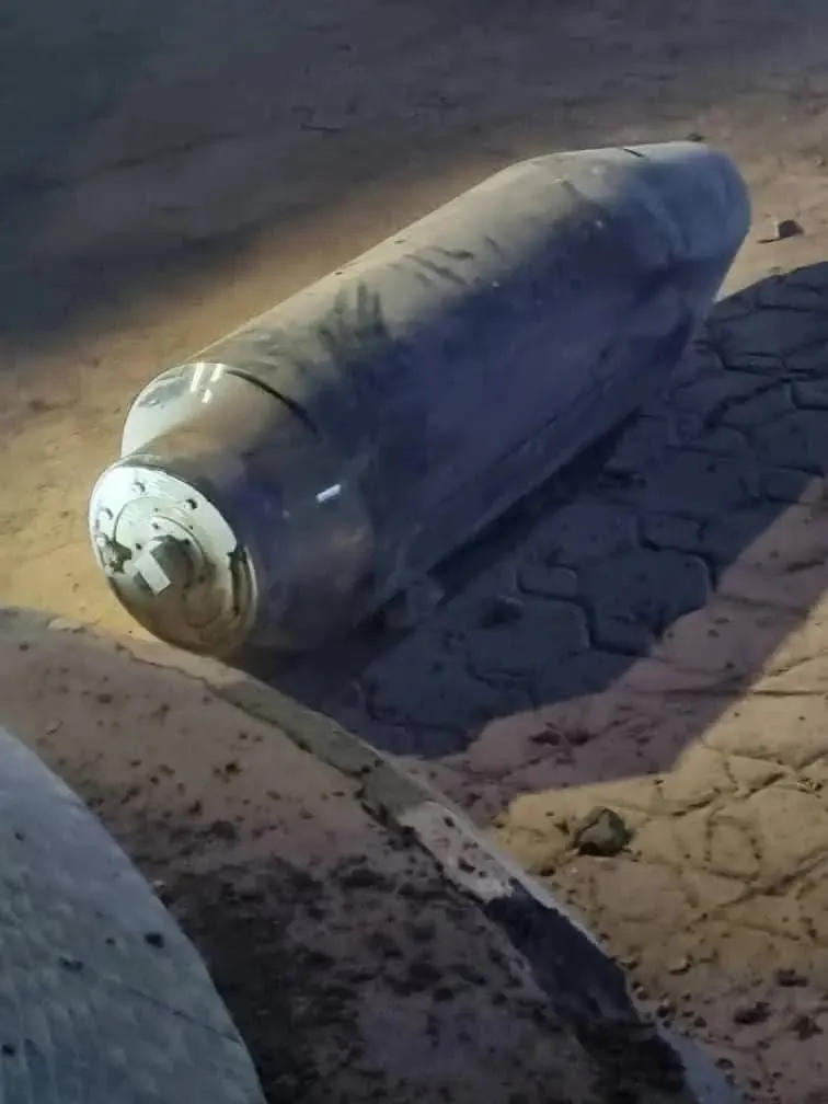 One of the warheads of a Tomahawk missile found in Nigeria after a US strike (1). Photo credits: Trevor Ball