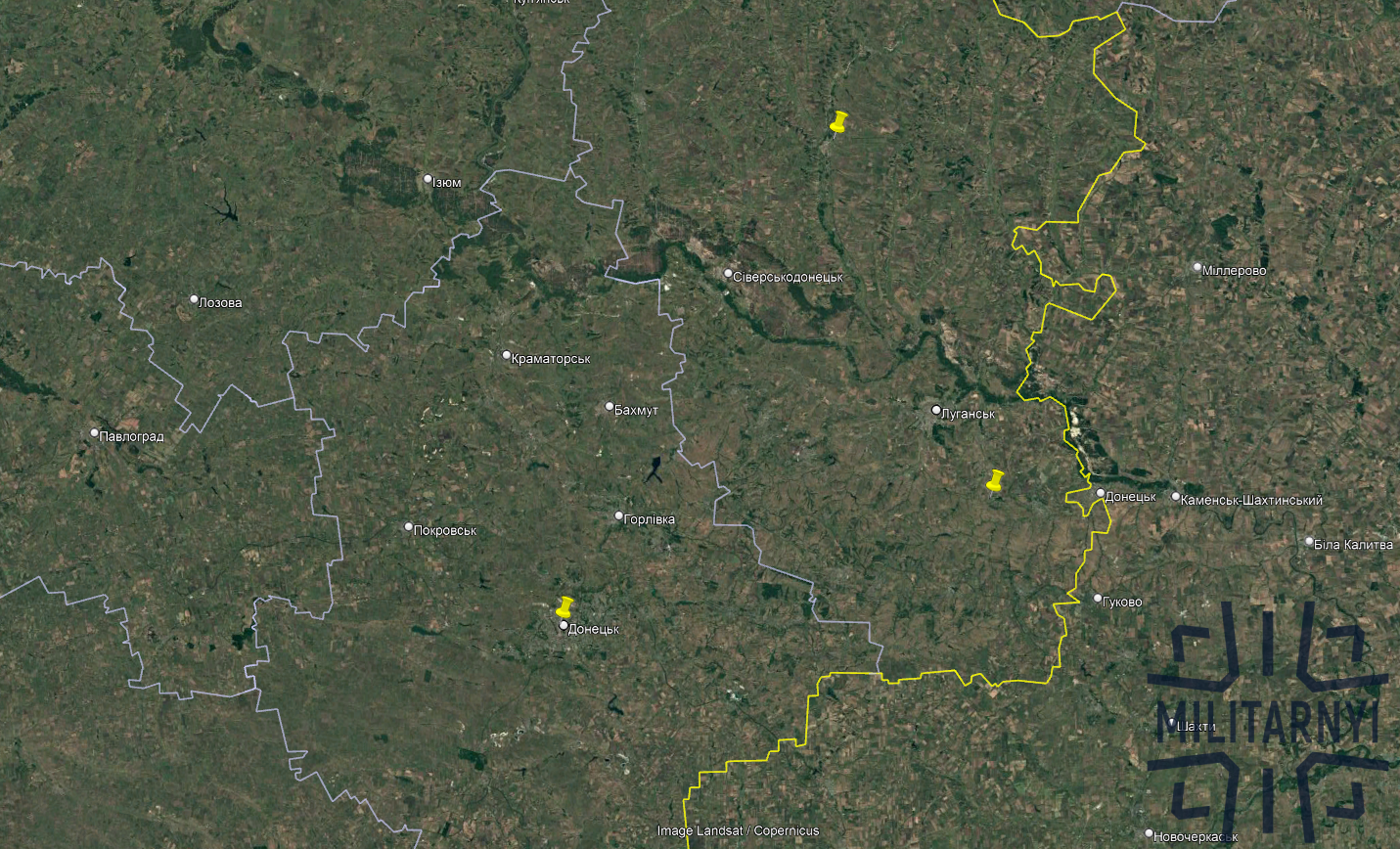 Locations destroyed by the Defense Forces. Photo credits: Militarnyi