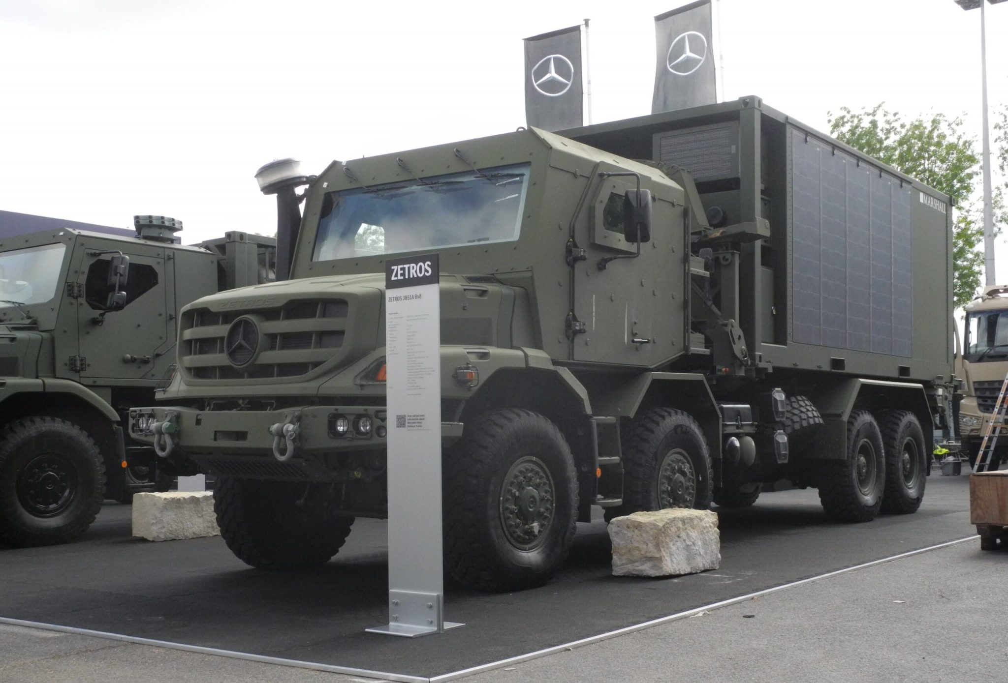 Zetros 3851A 8×8 armored truck at Eurosatory 2024. June 2024. France. Photo credits: euro-sd.com
