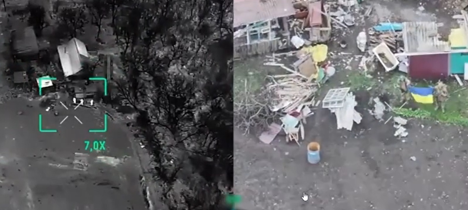 Зачистка ДРГ під Добропіллям Запорізької обл. Джерело: відео Генштабу ЗСУ