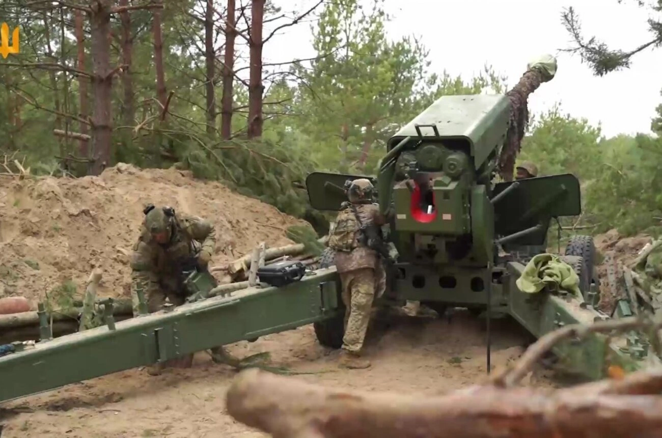 Bohdana-BG’s gun. Screenshot from Land Forces video. March 2025