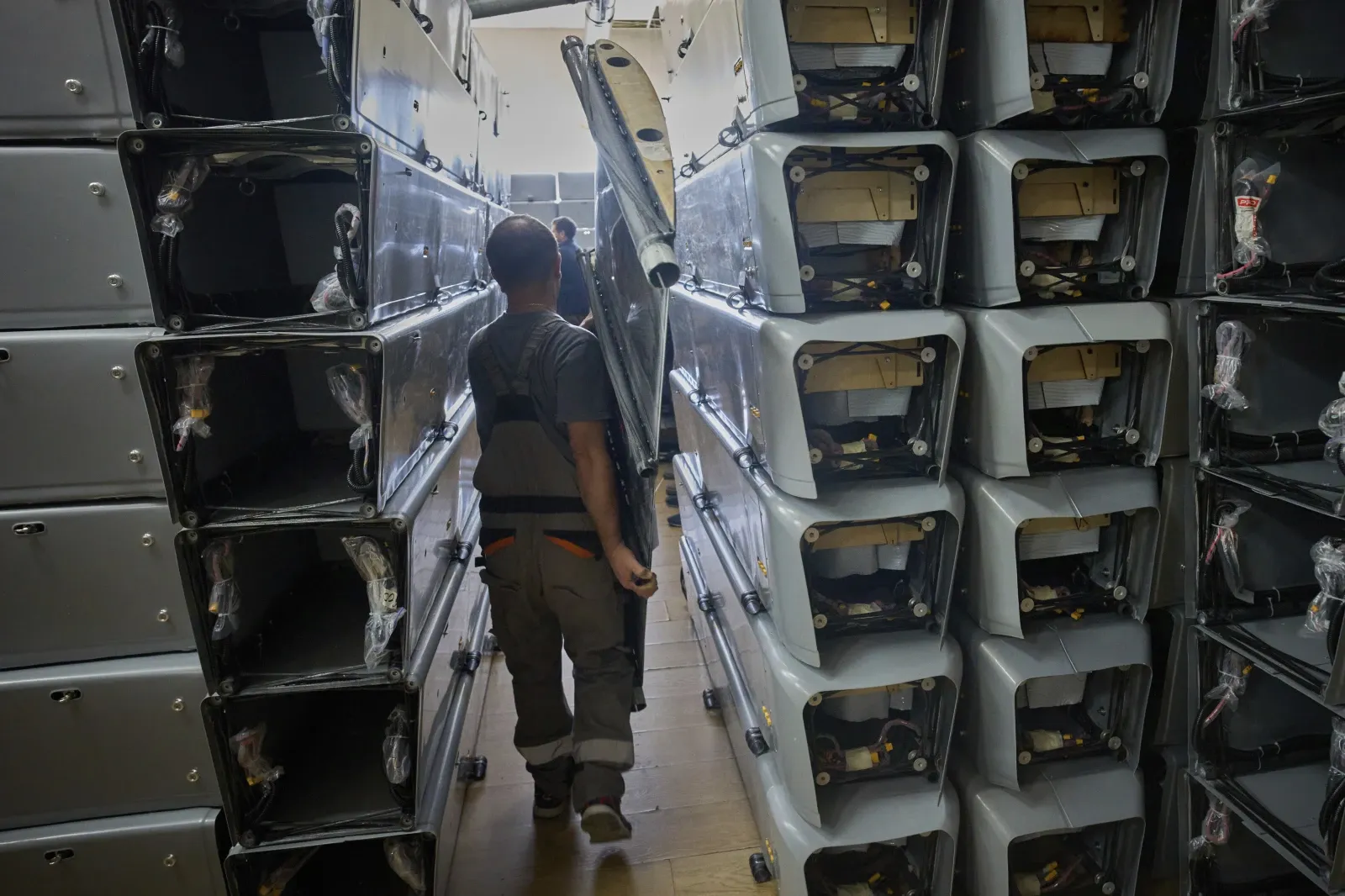 Production of FP-1 drones. Photo credits: AP