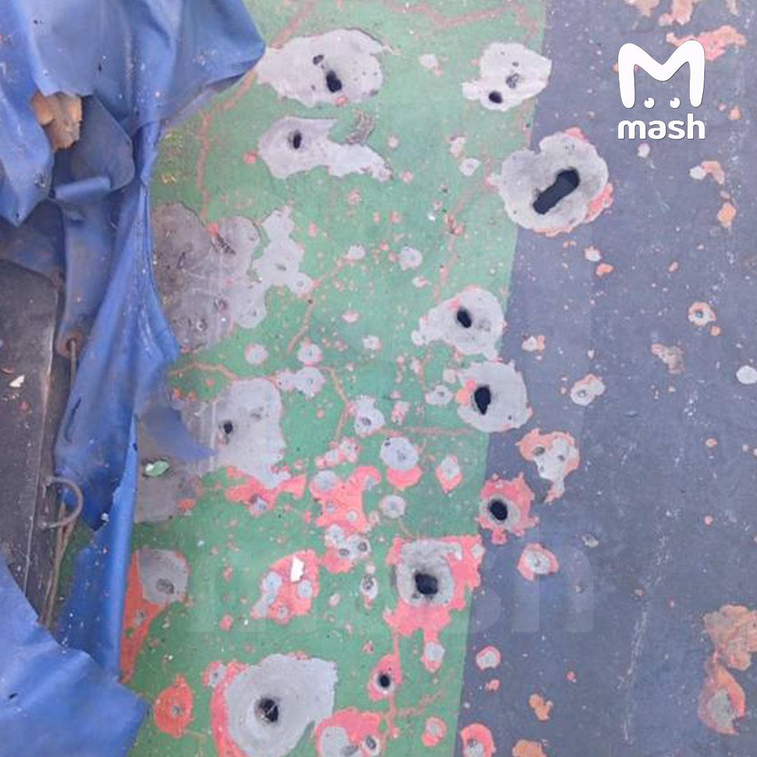 Damage to the tanker MIDVOLGA 2 after a drone attack. December 2, 2025. Photo credits: Mash