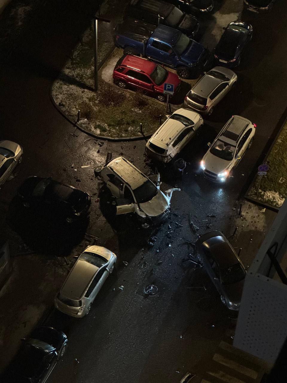 Підірваний автомобіль Kia Sorento генерал-майора Фаніля Сарварова. 22 грудня 2025 року. Фото: MNS