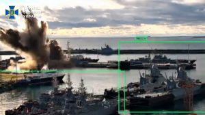 Ukrainian Underwater Drones Blow Up Russian Submarine