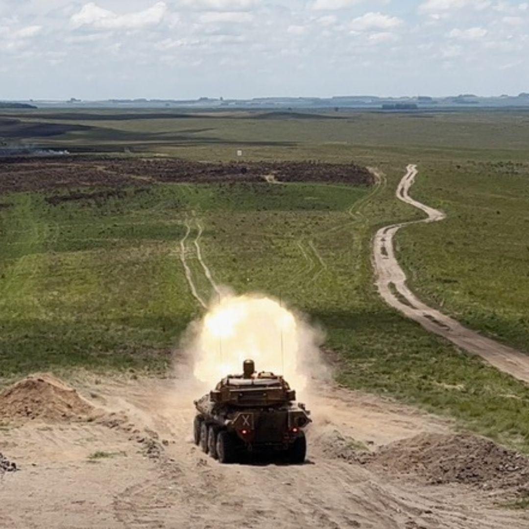 Стрільби Centauro II BR на навчаннях в Бразилії. Грудень 2025 року. Джерело: Exército Brasileiro