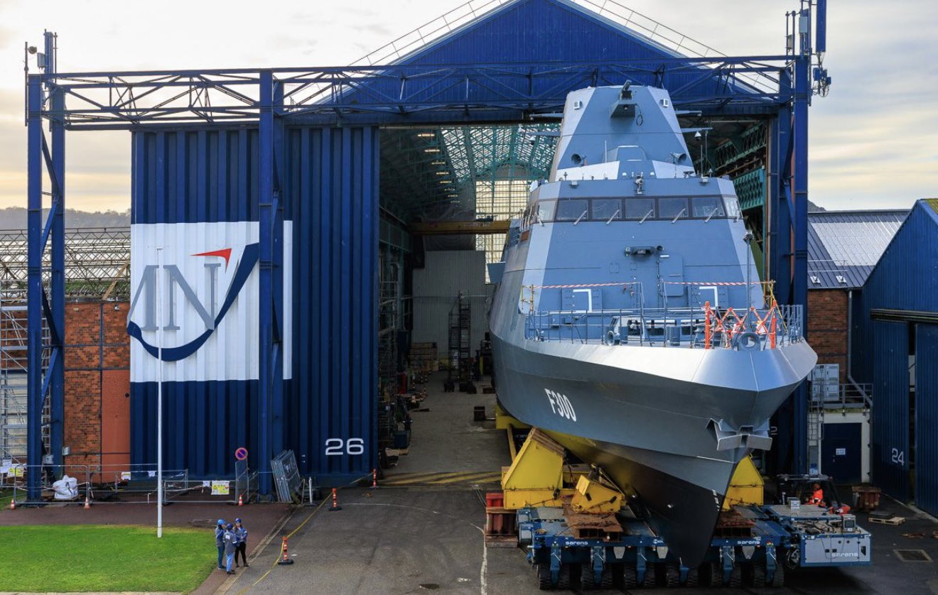 The first BR71 Mk II corvette for the Angolan Navy at the CMN shipyard in France before its launch. Photo credits: CMN