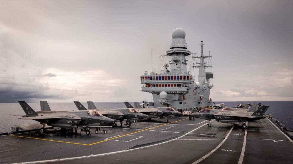 Винищувачі F-35B морської авіації Італії на борту авіаносця Cavour. Фото: ВМС Італії.