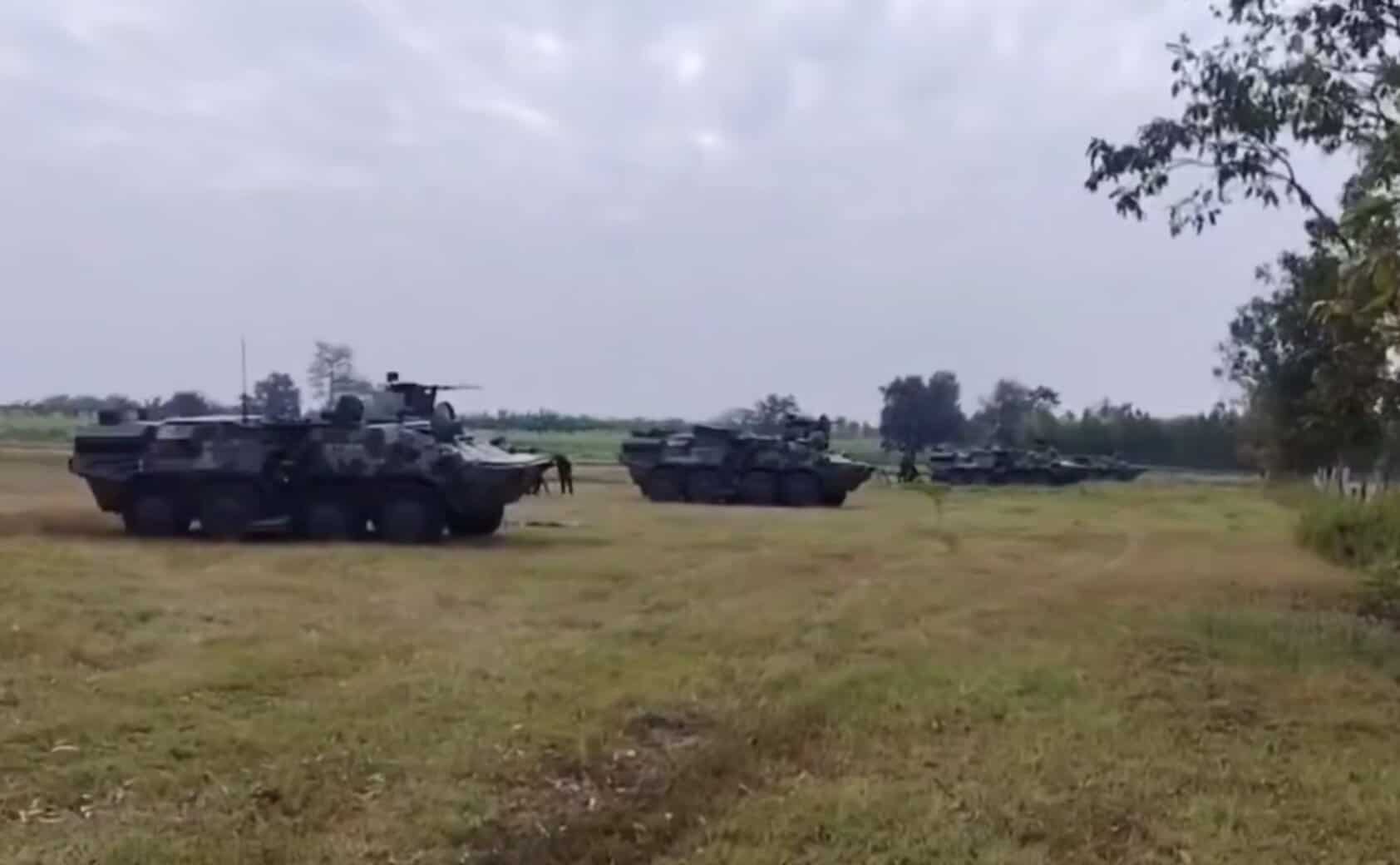 БТР‑3М1 / М2 — самохідні мінометні комплекси на базі БТР‑3 армії Таїланду під час боїв з Камбоджі. 2025 рік. Джерело: BTVT.INFO