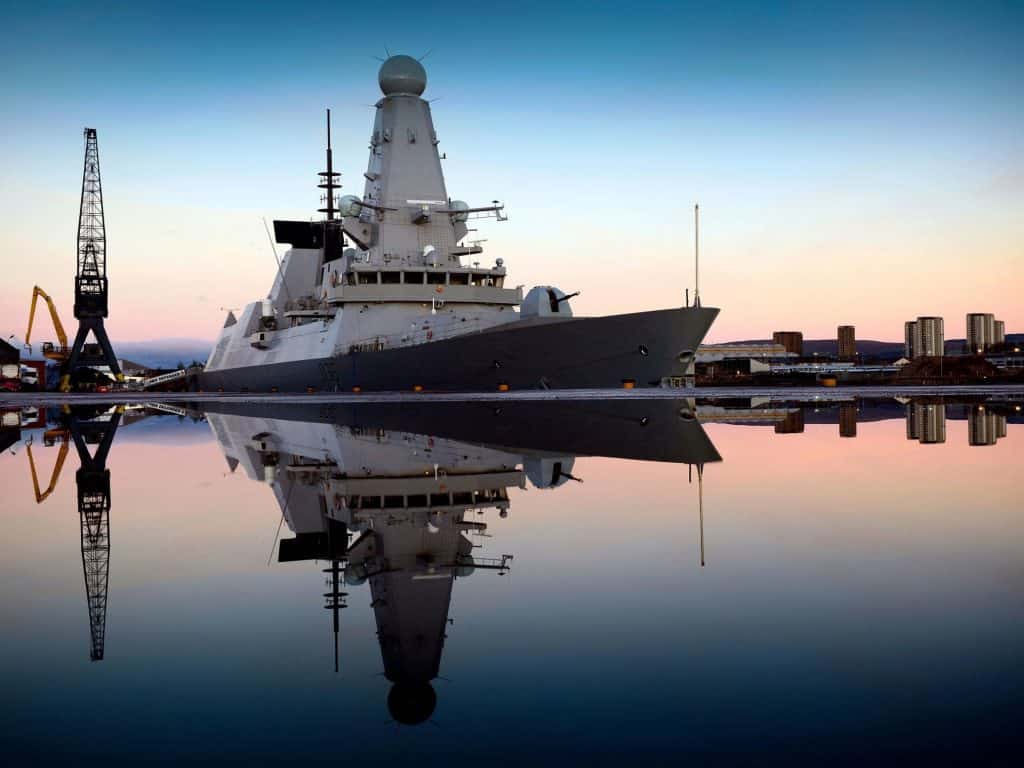 HMS Defender destroyer. Photo credits: MoD UK